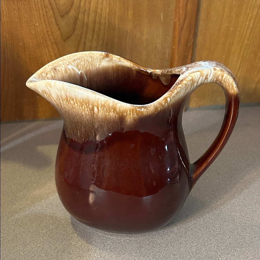 Vintage McCoy Brown Ceramic Pitcher